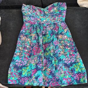 Shoshanna Multicolor Strapless Dress